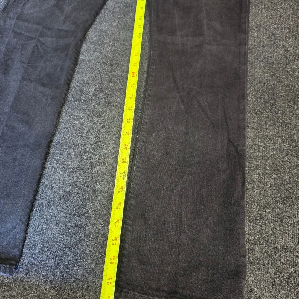 True Religion Ricky Relaxed Straight Black Jeans Mens 38 Made in USA Denim